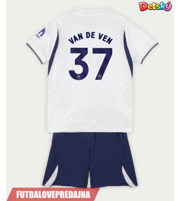 Lacne Dětský Futbalové dres Tottenham Hotspur Micky van de Ven #37 2026-27 Krátky Rukáv - Domáci (+ trenírky)